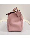 LOEWE Medium Puzzle Edge Bag in Pink Classic Calfskin with Shoulder Strap – GHW