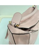 LOEWE Medium Puzzle Edge Bag in Pink Classic Calfskin with Shoulder Strap – GHW