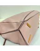 LOEWE Medium Puzzle Edge Bag in Pink Classic Calfskin with Shoulder Strap – GHW