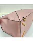 LOEWE Medium Puzzle Edge Bag in Pink Classic Calfskin with Shoulder Strap – GHW