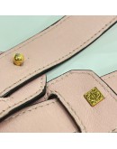LOEWE Medium Puzzle Edge Bag in Pink Classic Calfskin with Shoulder Strap – GHW