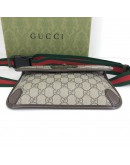 GUCCI Neo Vintage GG Supreme Belt Bag – Green & Red Web (Year 2023)