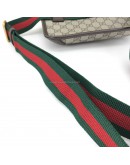 GUCCI Neo Vintage GG Supreme Belt Bag – Green & Red Web (Year 2023)