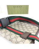 GUCCI Neo Vintage GG Supreme Belt Bag – Green & Red Web (Year 2023)