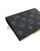 LOUIS VUITTON Monogram Eclipse Passport Cover (Microchip New Model)