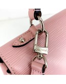 LOUIS VUITTON Cluny MM in Rose Ballerine Epi Leather with Shoulder Strap - SHW