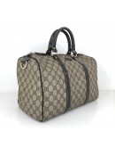 GUCCI Brown GG Supreme Large 32cm Boston Handbag - GHW