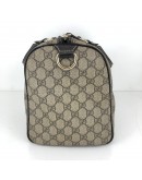 GUCCI Brown GG Supreme Large 32cm Boston Handbag - GHW