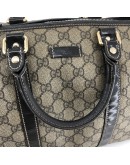 GUCCI Brown GG Supreme Large 32cm Boston Handbag - GHW