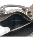 GUCCI Brown GG Supreme Large 32cm Boston Handbag - GHW