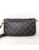 LOUIS VUITTON Monogram Multi Pochette Accessoires with Khaki Shoulder Strap - GHW (Year 2020)