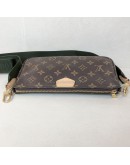 LOUIS VUITTON Monogram Multi Pochette Accessoires with Khaki Shoulder Strap - GHW (Year 2020)