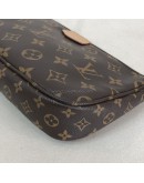 LOUIS VUITTON Monogram Multi Pochette Accessoires with Khaki Shoulder Strap - GHW (Year 2020)