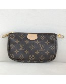 LOUIS VUITTON Monogram Multi Pochette Accessoires with Khaki Shoulder Strap - GHW (Year 2020)