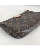 LOUIS VUITTON Monogram Multi Pochette Accessoires with Khaki Shoulder Strap - GHW (Year 2020)