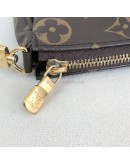 LOUIS VUITTON Monogram Multi Pochette Accessoires with Khaki Shoulder Strap - GHW (Year 2020)