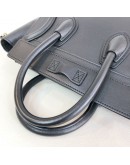 CELINE Nano Luggage Handbag with Shoulder Strap in Black Calfskin – GHW