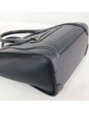 CELINE Nano Luggage Handbag with Shoulder Strap in Black Calfskin – GHW