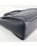 CELINE Nano Luggage Handbag with Shoulder Strap in Black Calfskin – GHW