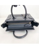 CELINE Nano Luggage Handbag with Shoulder Strap in Black Calfskin – GHW