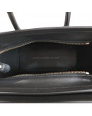 CELINE Nano Luggage Handbag with Shoulder Strap in Black Calfskin – GHW