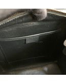 CELINE Nano Luggage Handbag with Shoulder Strap in Black Calfskin – GHW