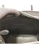 CELINE Nano Luggage Handbag with Shoulder Strap in Black Calfskin – GHW