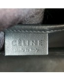 CELINE Nano Luggage Handbag with Shoulder Strap in Black Calfskin – GHW