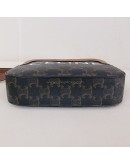 CELINE Small Camera Bag in Triomphe Canvas and Tan Calfskin – GHW