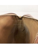 CELINE Small Camera Bag in Triomphe Canvas and Tan Calfskin – GHW