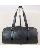 LOUIS VUITTON Black Epi Leather Soufflot Shoulder Bag with Mini Accessoires Pochette – GHW