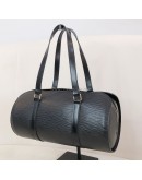 LOUIS VUITTON Black Epi Leather Soufflot Shoulder Bag with Mini Accessoires Pochette – GHW