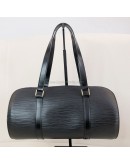 LOUIS VUITTON Black Epi Leather Soufflot Shoulder Bag with Mini Accessoires Pochette – GHW