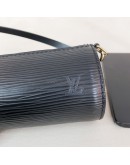 LOUIS VUITTON Black Epi Leather Soufflot Shoulder Bag with Mini Accessoires Pochette – GHW