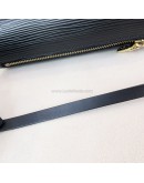 LOUIS VUITTON Black Epi Leather Soufflot Shoulder Bag with Mini Accessoires Pochette – GHW