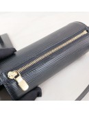 LOUIS VUITTON Black Epi Leather Soufflot Shoulder Bag with Mini Accessoires Pochette – GHW