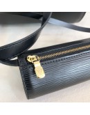 LOUIS VUITTON Black Epi Leather Soufflot Shoulder Bag with Mini Accessoires Pochette – GHW