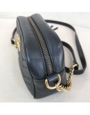 GUCCI GG Marmont Mini Camera Bag in Black Matelasse Chevron Leather – GHW