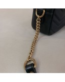 GUCCI GG Marmont Mini Camera Bag in Black Matelasse Chevron Leather – GHW