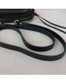 GUCCI GG Marmont Mini Camera Bag in Black Matelasse Chevron Leather – GHW