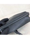 LOEWE Mini Puzzle Edge Bag with Shoulder Strap in Black Classic Calfskin – SHW