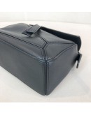 LOEWE Mini Puzzle Edge Bag with Shoulder Strap in Black Classic Calfskin – SHW