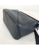 LOEWE Mini Puzzle Edge Bag with Shoulder Strap in Black Classic Calfskin – SHW