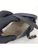 LOEWE Mini Puzzle Edge Bag with Shoulder Strap in Black Classic Calfskin – SHW