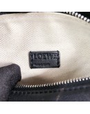 LOEWE Mini Puzzle Edge Bag with Shoulder Strap in Black Classic Calfskin – SHW