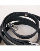 LOEWE Mini Puzzle Edge Bag with Shoulder Strap in Black Classic Calfskin – SHW