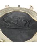 BALENCIAGA Small City Bag with Shoulder Strap in Grey Calfskin – GHW