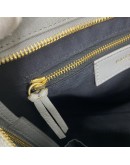BALENCIAGA Small City Bag with Shoulder Strap in Grey Calfskin – GHW