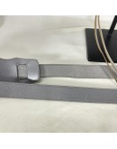BALENCIAGA Small City Bag with Shoulder Strap in Grey Calfskin – GHW