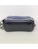CHANEL Small Gabrielle Hobo Bag in Blue/Black Aged Calfskin – Tri Tone Hardware (26 Series – Year 2019)